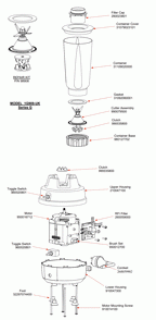 Part Location Diagram of 990079500 Hamilton Beach Cutter Assembly